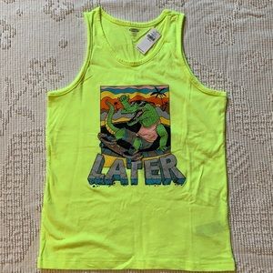 NWT Oldnavy neon green boys tank